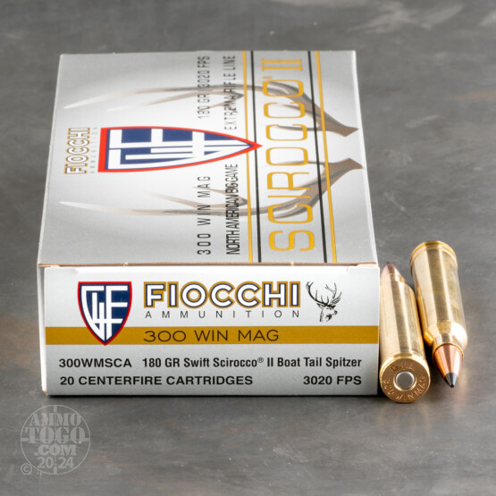 20rds – 300 Win Mag Fiocchi Extrema 180gr. Polymer Tipped Spitzer Ammo