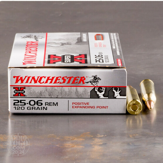 20rds - 25-06 Rem Winchester 120gr. Positive Expanding Point Ammo