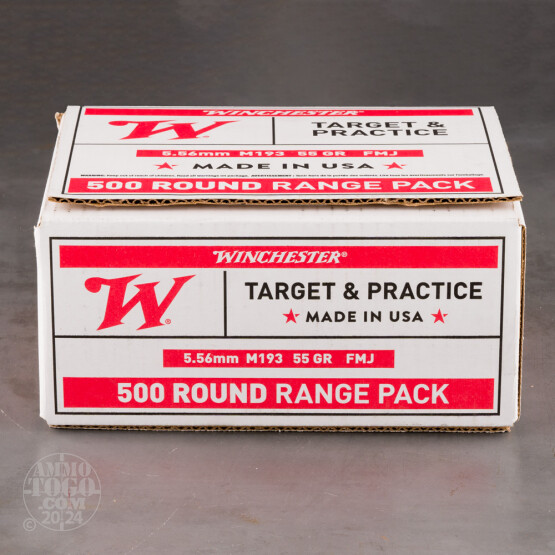 1000rds – 5.56x45 Winchester USA 55gr. FMJ Ammo