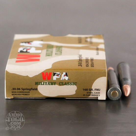  500rds – 30-06 WPA Military Classic 168gr. FMJ Ammo