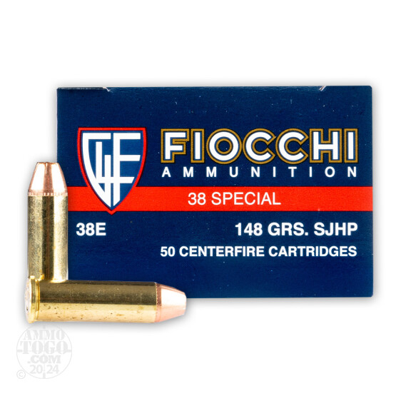 1000rds - 38 Special Fiocchi 148gr Semi-Jacketed Hollow Point