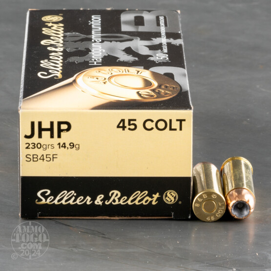 50rds – 45 Long Colt Sellier & Bellot 230gr. JHP Ammo