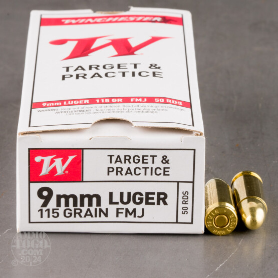 500rds – 9mm Winchester 115gr. FMJ Ammo