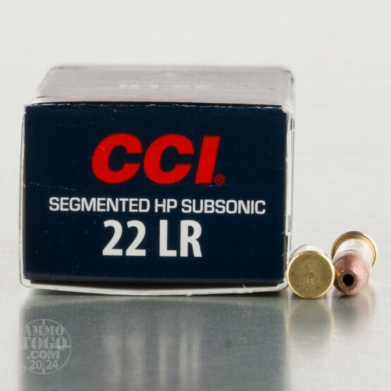50rds – 22 LR CCI Subsonic 40gr. SHP Ammo