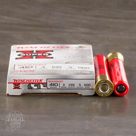 410 Gauge Ammo 5 Rounds Of 000 Buck By Winchester