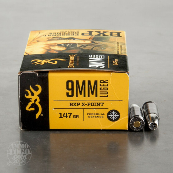 20rds – 9mm Browning BXP 147gr. X-Point JHP Ammo