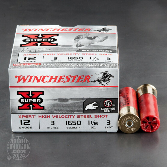 25rds – 12 Gauge Winchester Super-X Waterfowl 3" 1-1/16 oz. #3 Shot Ammo