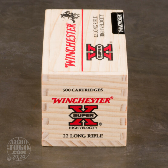 500rds - 22LR Winchester High Velocity Wooden Box 36gr. CPHP Ammo