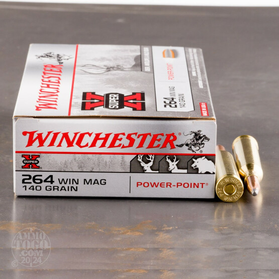 20rds - 264 Win. Mag. Winchester 140gr. Power Point Ammo