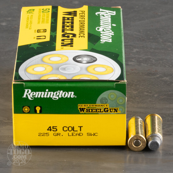 50rds – 45 Long Colt Remington Performance WheelGun 225gr. LSWC Ammo