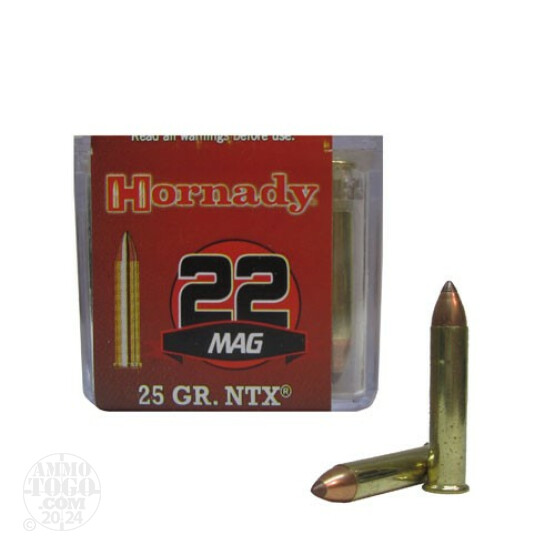 500rds - 22 Mag Hornady 25gr. NTX Polymer Tip Ammo