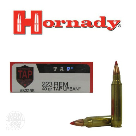 20rds - .223 Hornady TAP LE 40gr. Urban Tactical Ammo