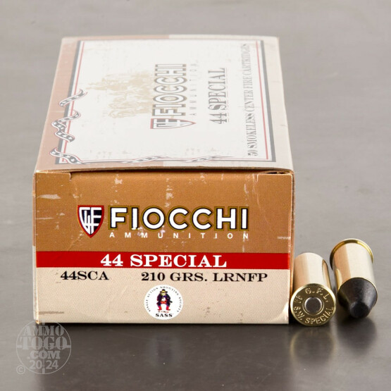 50rds - 44 Special Fiocchi 210gr. LFP Ammo