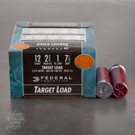 250rds – 12 Gauge Federal Top Gun 2-3/4" 1oz. #7.5 Shot Ammo