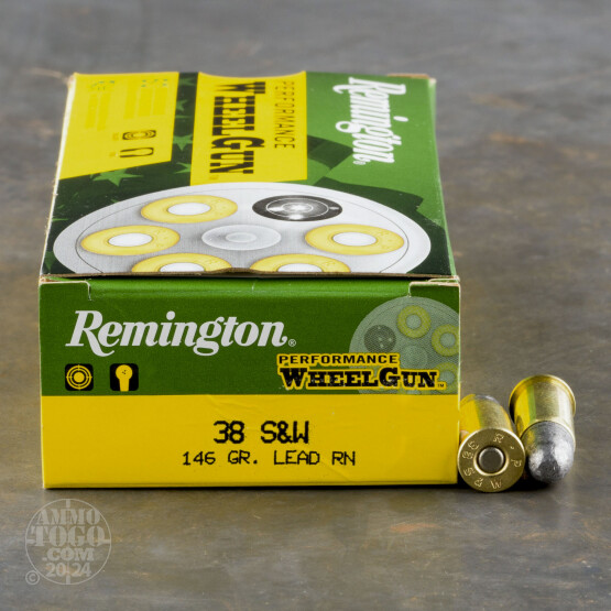 500rds – 38 S&W Remington Performance WheelGun 146gr. LRN Ammo
