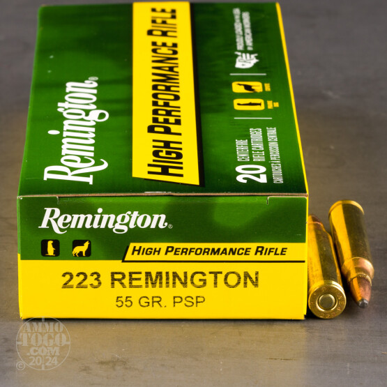 200rds – 223 Rem Remington High Performance Rifle 55gr. PSP Ammo
