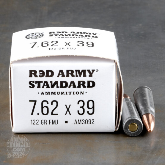 20rds – 7.62x39 Red Army Standard 122gr. FMJ Ammo