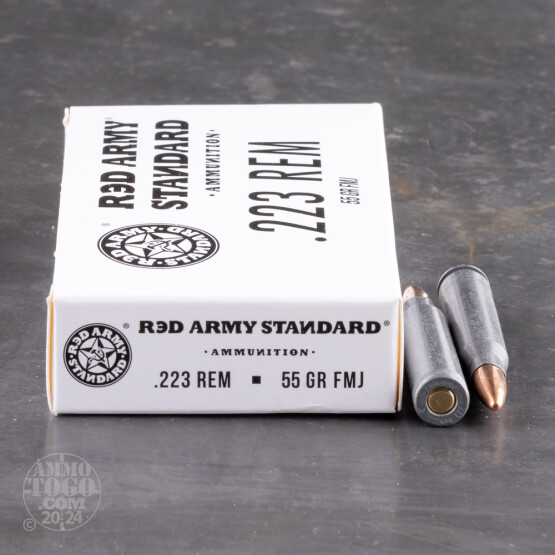 20rds – 223 Rem Red Army Standard 55gr. FMJ Ammo