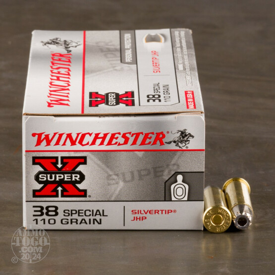 500rds - 38 Special Winchester 110gr. Silvertip Hollow Point Ammo