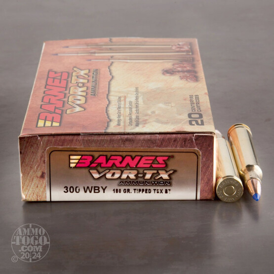 20rds - 300 WBY Barnes 180gr. Tipped TSX BT Ammo
