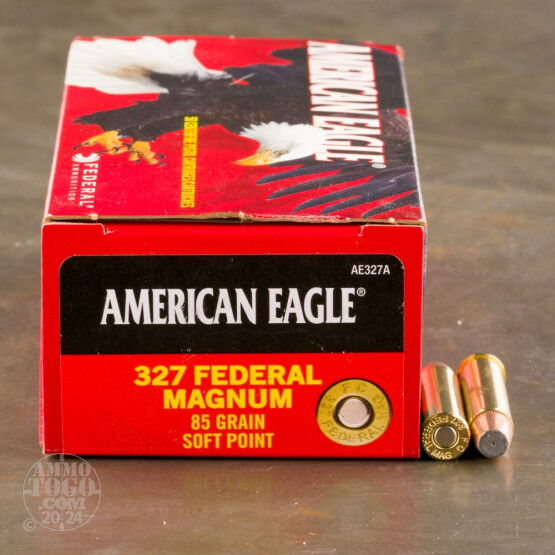 50rds - 327 Federal Magnum Federal American Eagle 85gr. Soft Point Ammo