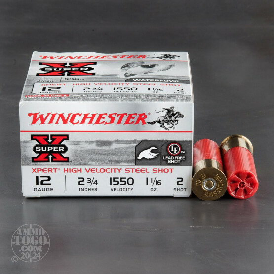 25rds – 12 Gauge Winchester Super-X Waterfowl 2-3/4" 1-1/16 oz #2 Steel Shot Ammo