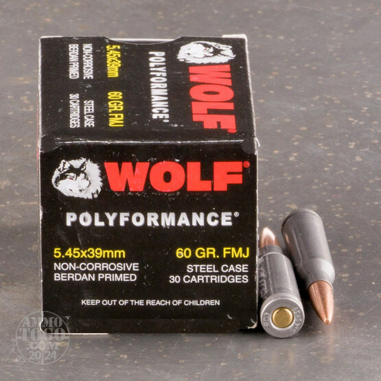 30rds – 5.45x39 Wolf 60gr. FMJ Ammo