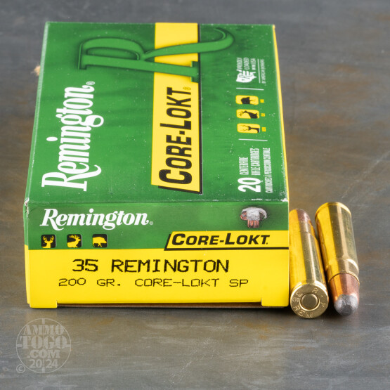 20rds - 35 Remington 200gr. Core-Lokt Soft Point Ammo