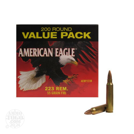 400rds - .223 Federal American Eagle 55gr. FMJ Ammo