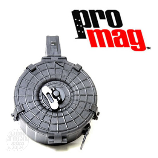 1 - ProMag AK-47 Black Polymer 73rd. Drum Magazine