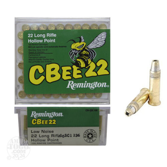 500rds - 22LR Remington CBee 33gr. Hollow Point Ammo