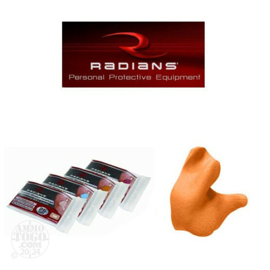 1 - Radians Custom Molded Earplugs Hearing Protection Orange
