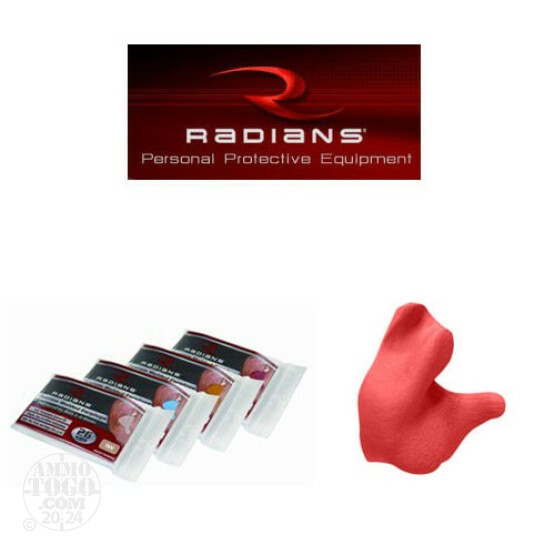 1 - Radians Custom Molded Earplugs Hearing Protection Red