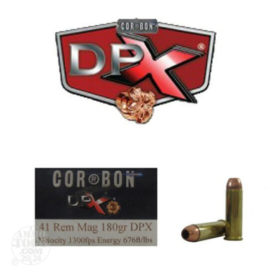 20rds - 41 Mag Corbon DPX 180gr. HP Ammo