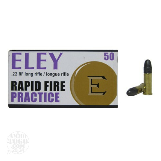 500rds - 22LR Eley Practice 40gr. Solid Point Ammo