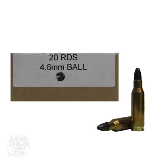 20rds - 4.6x30mm HK RORG 26gr. Steel Ball Ammo