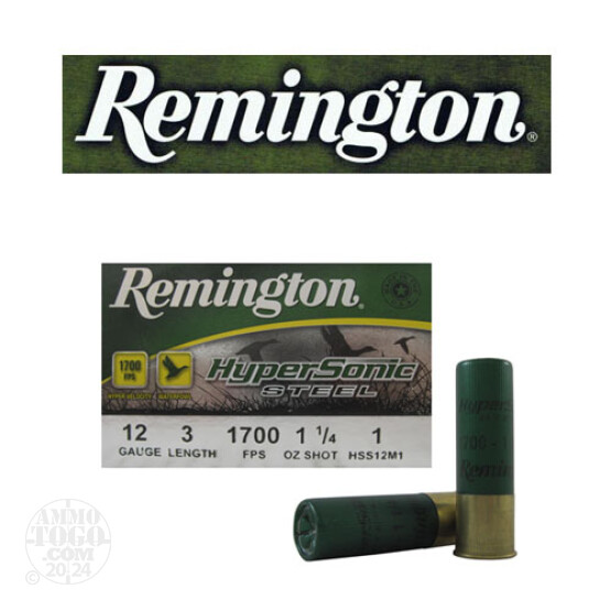25rds – Remington HyperSonic Steel 3" 1-1/4oz. #1 Shot Steel Ammo
