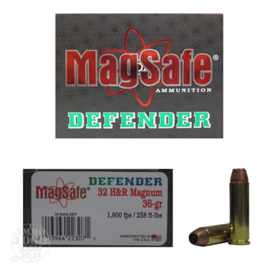 10rds - 32 H&R Magnum Magsafe 36gr. Defender Ammo