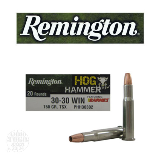 200rds - 30-30 Remington Hog Hammer 150gr. TSX Ammo