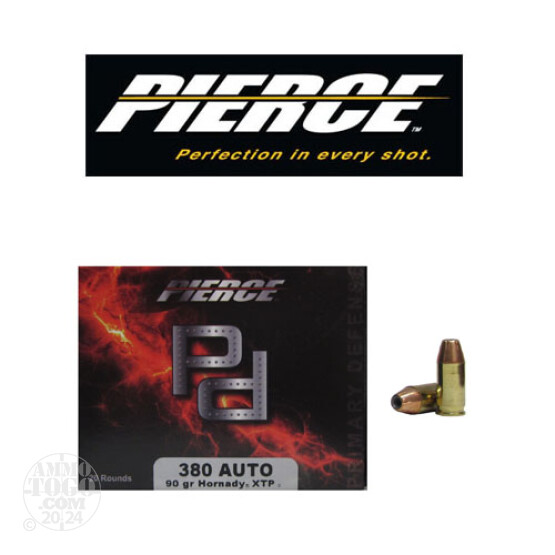 20rds - 380 Auto Pierce 90gr. XTP HP Ammo