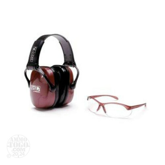 1 - Howard Leight Women's Shooting Safety Combo Kit Dusty Rose