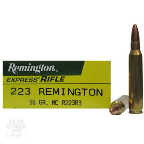 20rds - 223 Remington Express Rifle 55gr. MC Ammo