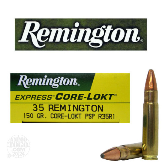20rds - 35 Remington 150gr. Pointed Soft Point Ammo
