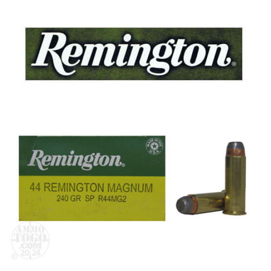 25rds - 44 Mag Remington Express 240gr. Jacketed Soft Point Ammo