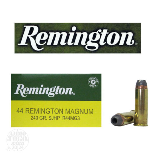 25rds - 44 Mag Remington 240gr Semi-Jacketed Hollow Point Ammo