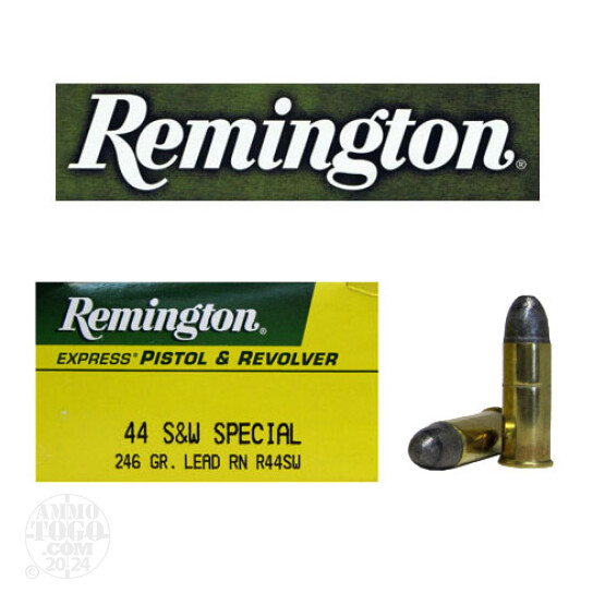 50rds - 44 Special Remington 246gr. Lead Round Nose Ammo