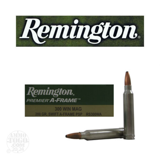 20rds - 300 Win Mag Remington Premier 200gr. Swift A-Frame PSP Ammo