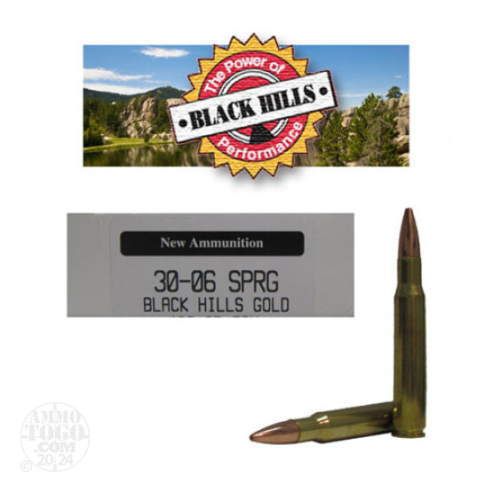 20rds - 30-06 Black Hills Gold 180gr. New Seconds TSX Ammo