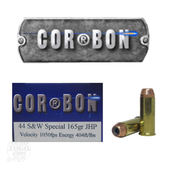 20rds - 44 Special Corbon 165gr. HP Ammo