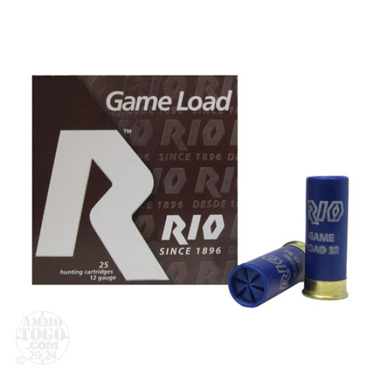 25rds - 12 Gauge Rio Super Game 2 3/4" 1 1/8oz. #7 1/2 Shot Ammo